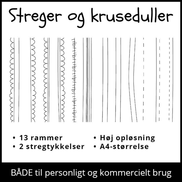 Streger Og Kruseduller Varebillede